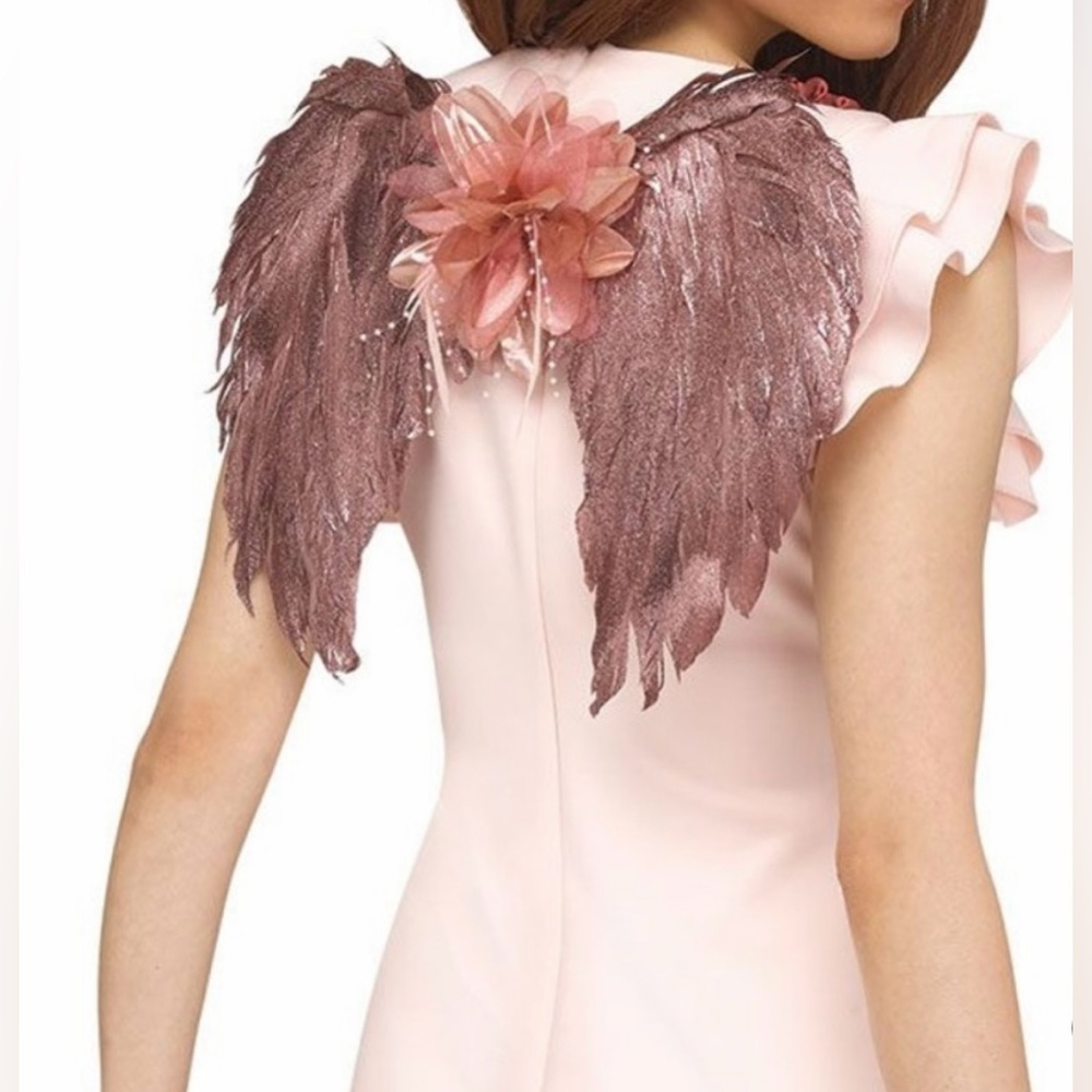 Rose Gold Feather Angel Wings Hair Accessory